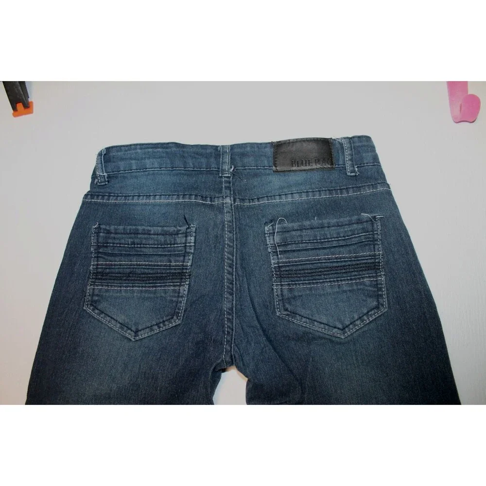 Blue Rag Straight Blue Jeans Girls 12 Kids Medium Blue Denim